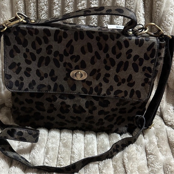 Jane Marie Leopard Print Handbag